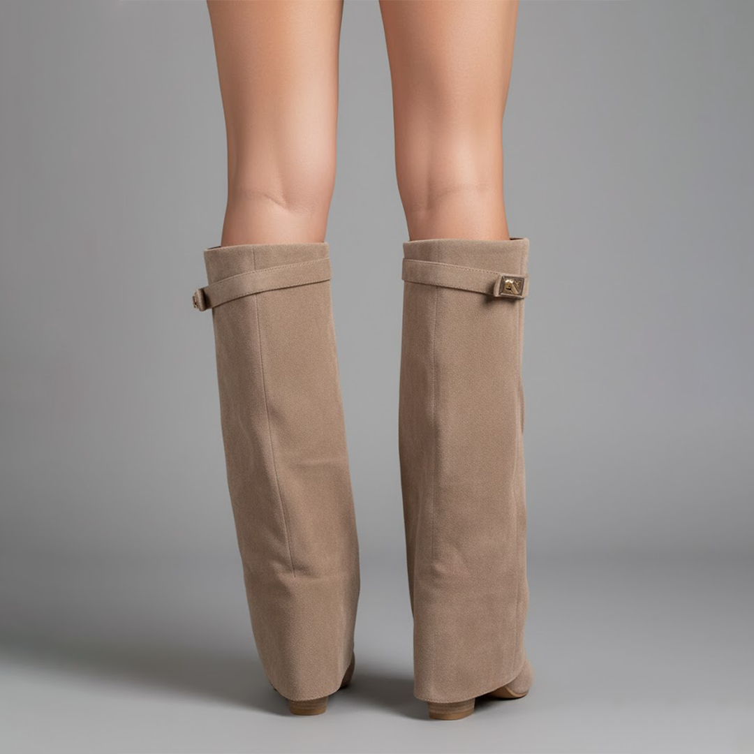 Isla™ | Botas altas de ante con tacón