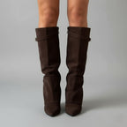 Isla™ | Botas altas de ante con tacón
