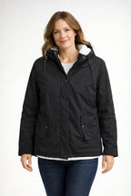 Norah™ | Chaqueta impermeable con forro de borreguito y capucha