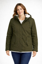 Norah™ | Chaqueta impermeable con forro de borreguito y capucha