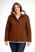 Norah™ | Chaqueta impermeable con forro de borreguito y capucha