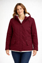Norah™ | Chaqueta impermeable con forro de borreguito y capucha