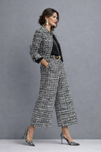 Lydia™ | Conjunto de tweed con chaqueta y pantalón culotte