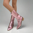 Gemma™ | Botas camperas altas bordadas