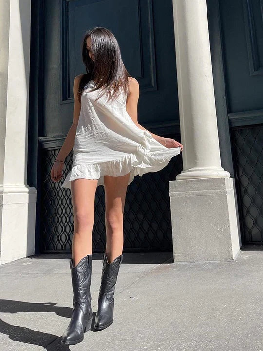 Gemma™ | Botas camperas altas bordadas