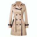Katherine™ | Gabardina de doble botonadura con cuello de solapa
