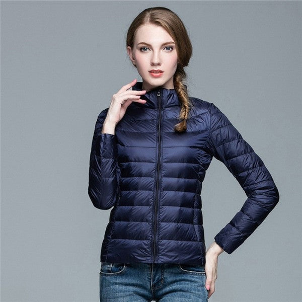 Tessa™ | Chaqueta ligera de plumón con cuello mao