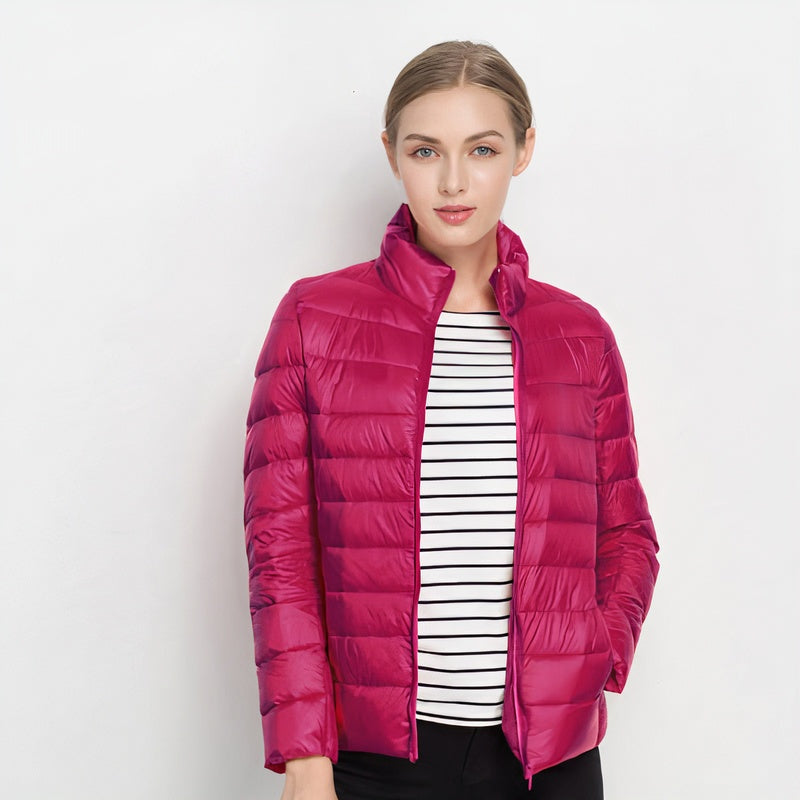 Tessa™ | Chaqueta ligera de plumón con cuello mao