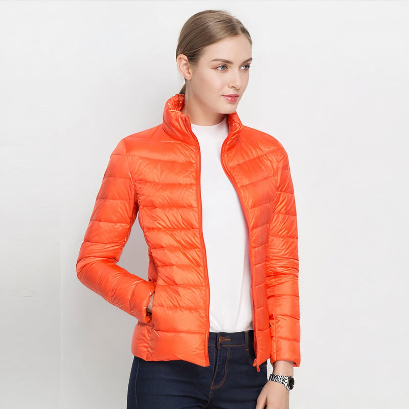Tessa™ | Chaqueta ligera de plumón con cuello mao