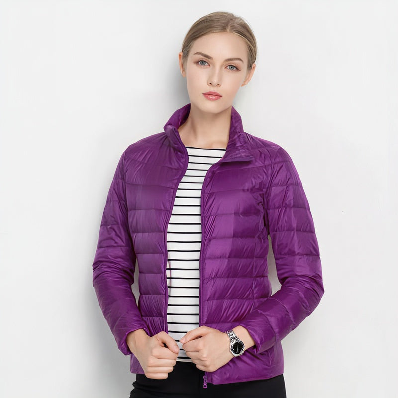 Tessa™ | Chaqueta ligera de plumón con cuello mao