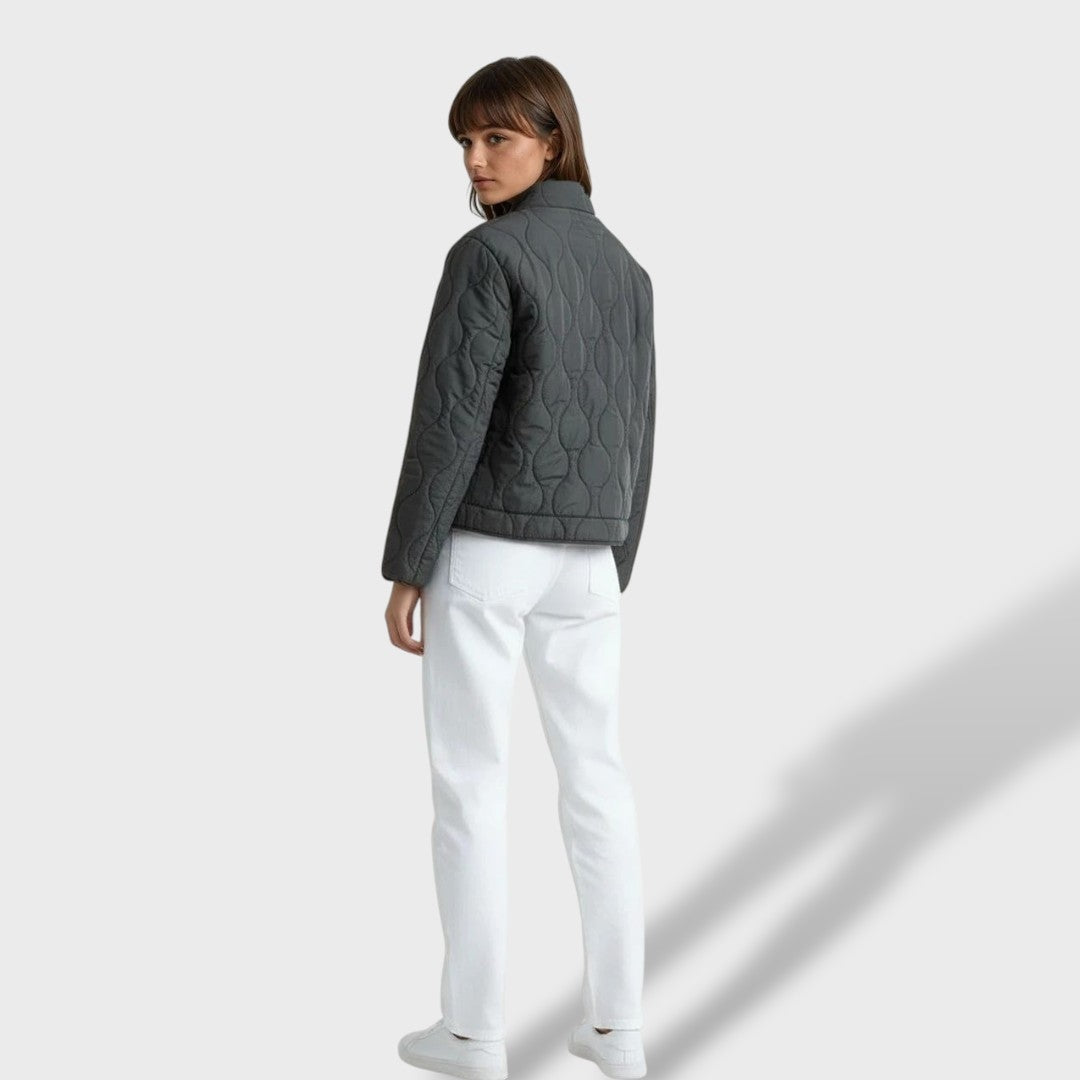 Eden™ | Chaqueta acolchada corta con cuello mao