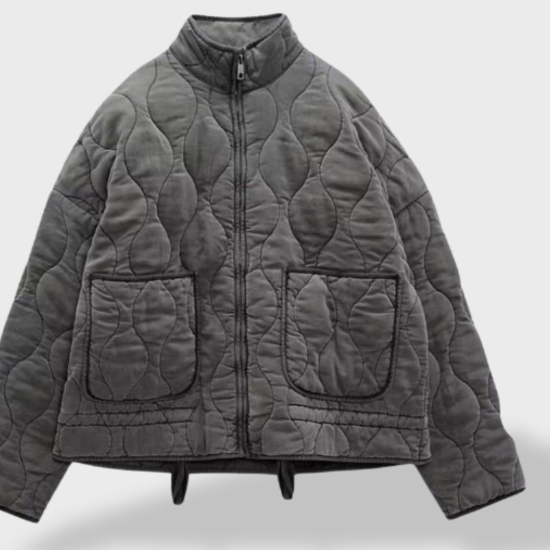 Eden™ | Chaqueta acolchada corta con cuello mao