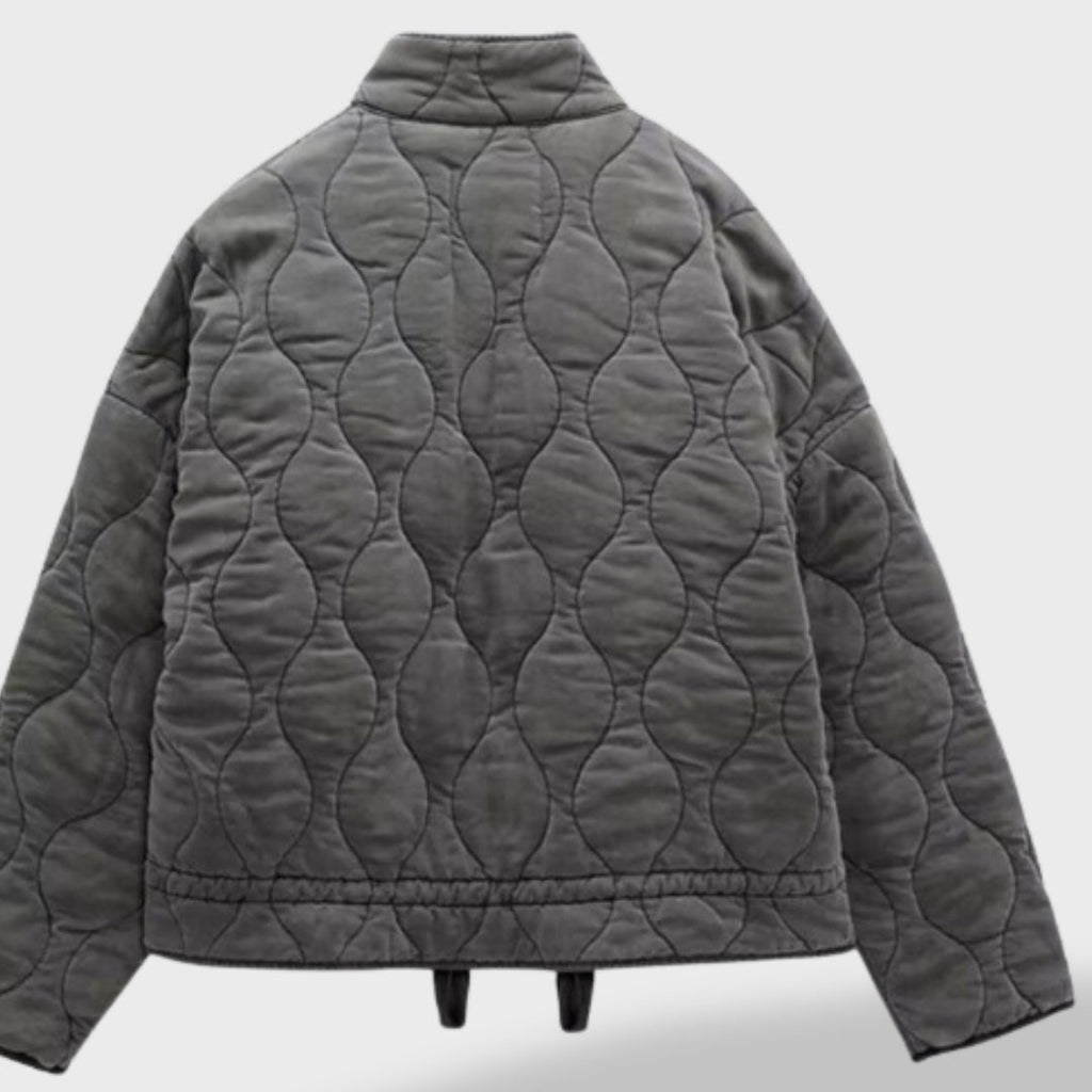 Eden™ | Chaqueta acolchada corta con cuello mao