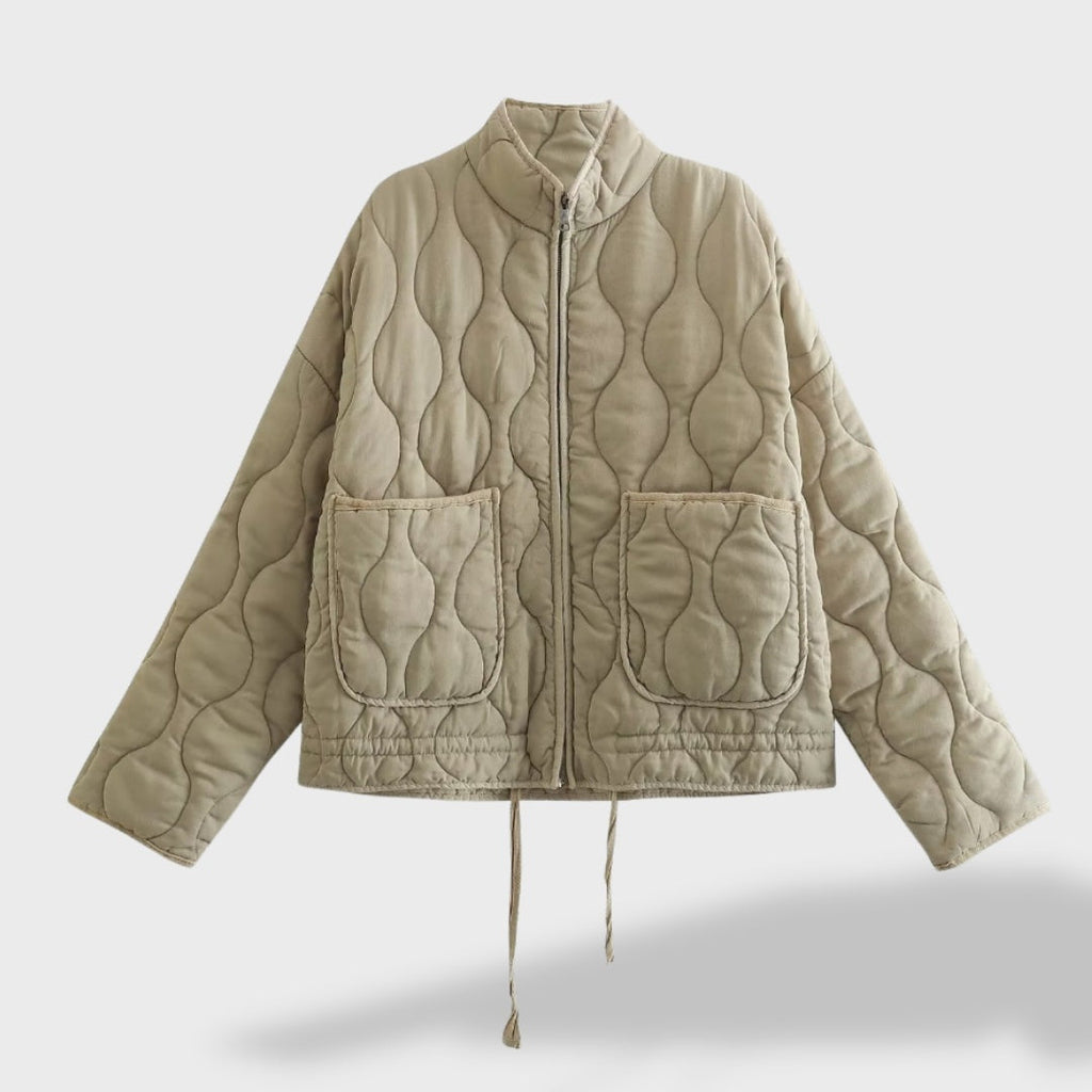Eden™ | Chaqueta acolchada corta con cuello mao