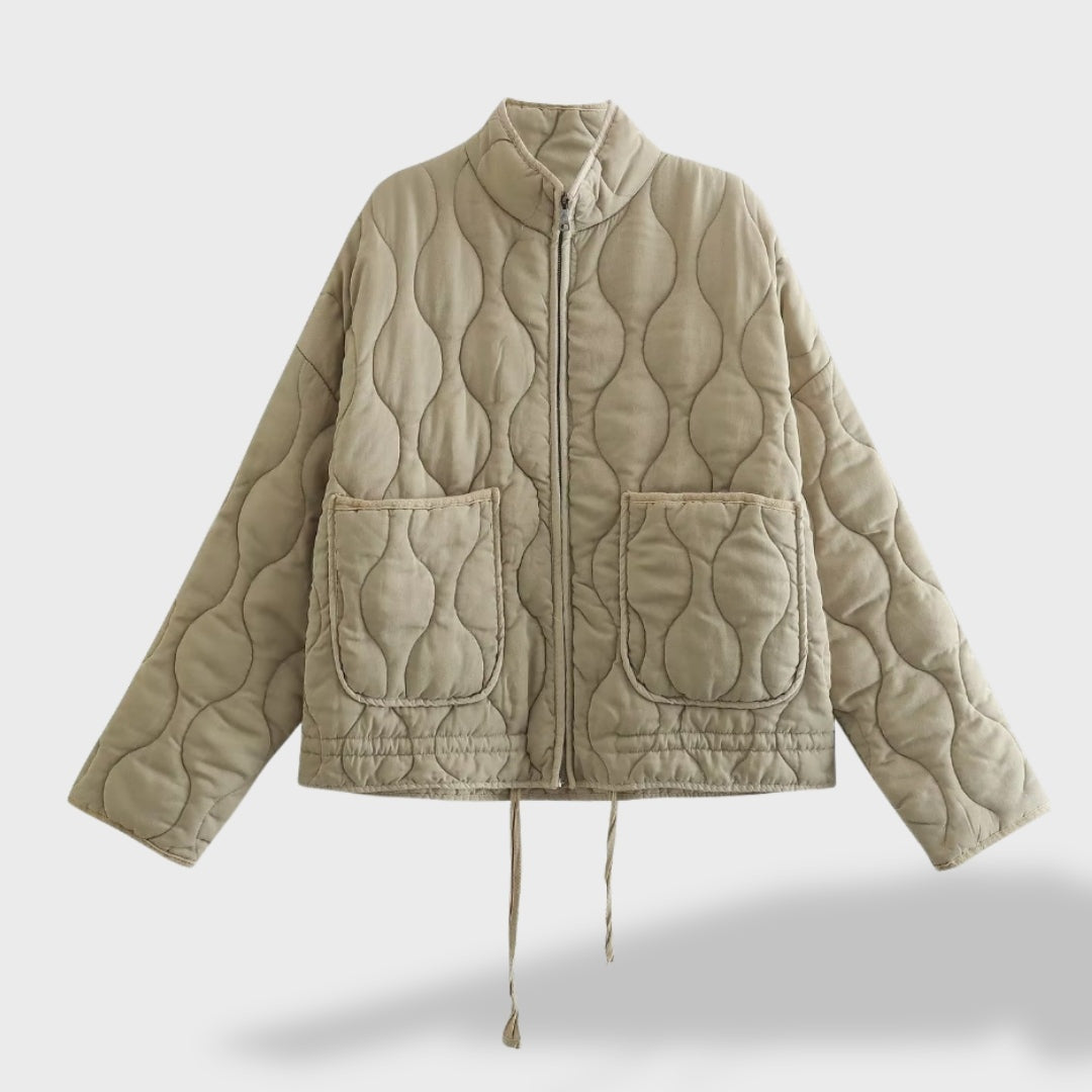 Eden™ | Chaqueta acolchada corta con cuello mao