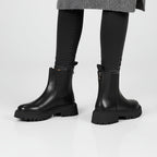 Caroline™ | Botines Chelsea con suela gruesa y punta redonda