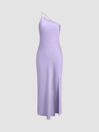 Samantha™ | Vestido largo lencero con espalda abierta