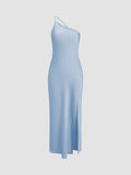 Samantha™ | Vestido largo lencero con espalda abierta
