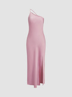Samantha™ | Vestido largo lencero con espalda abierta