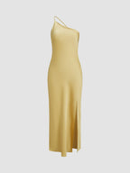 Samantha™ | Vestido largo lencero con espalda abierta