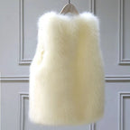 Nora™ | Chaleco de pelo sintético oversize sin mangas