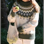 Margot™ | Jersey nórdico de punto con cuello redondo