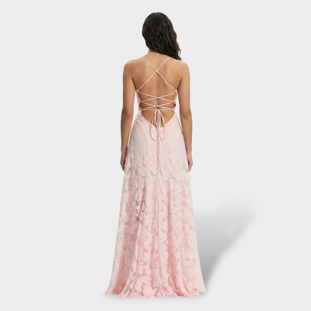 Norah™ | Vestido largo de fiesta de encaje con espalda descubierta