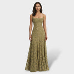 Norah™ | Vestido largo de fiesta de encaje con espalda descubierta