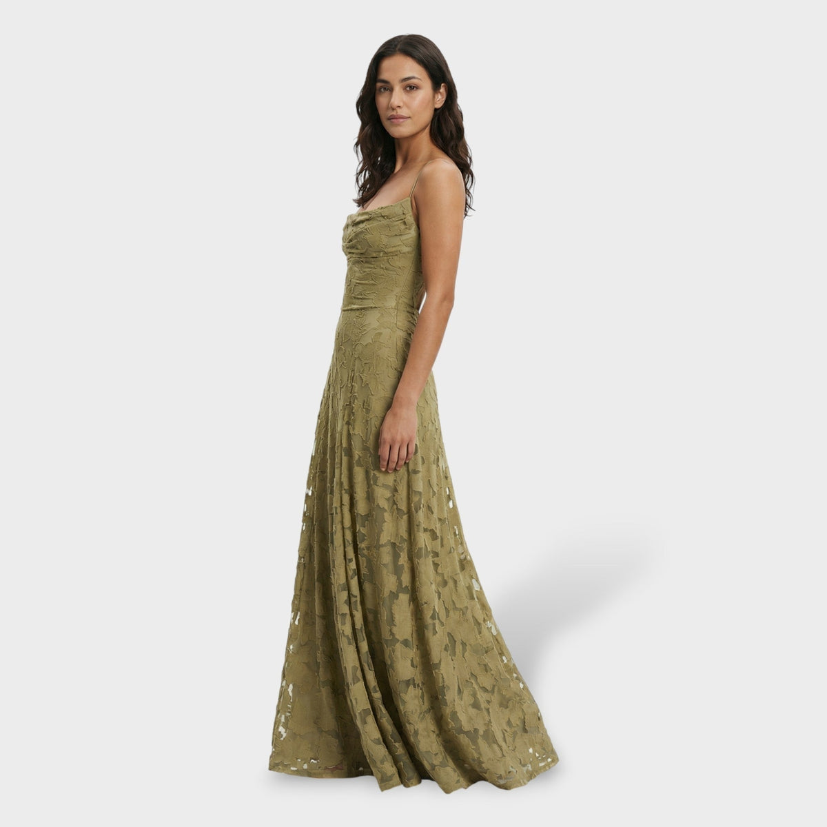 Norah™ | Vestido largo de fiesta de encaje con espalda descubierta