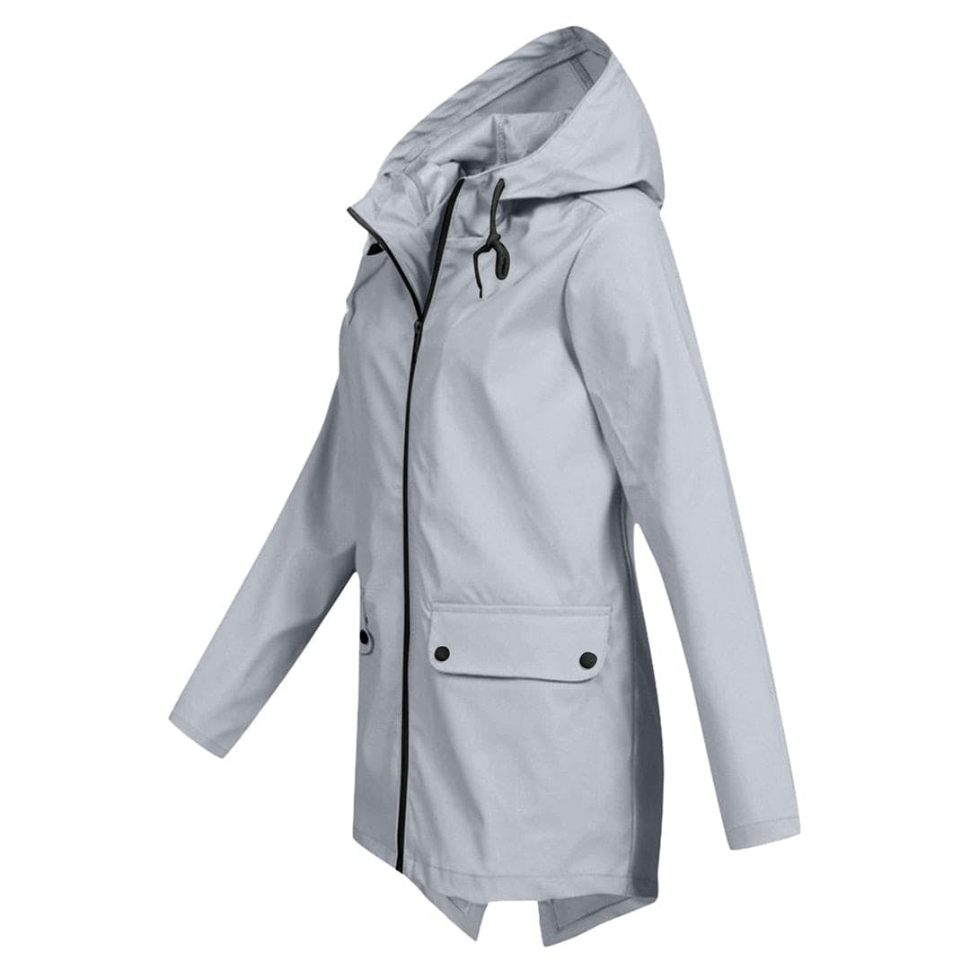 Josephine™ | Chubasquero impermeable con capucha y cremallera
