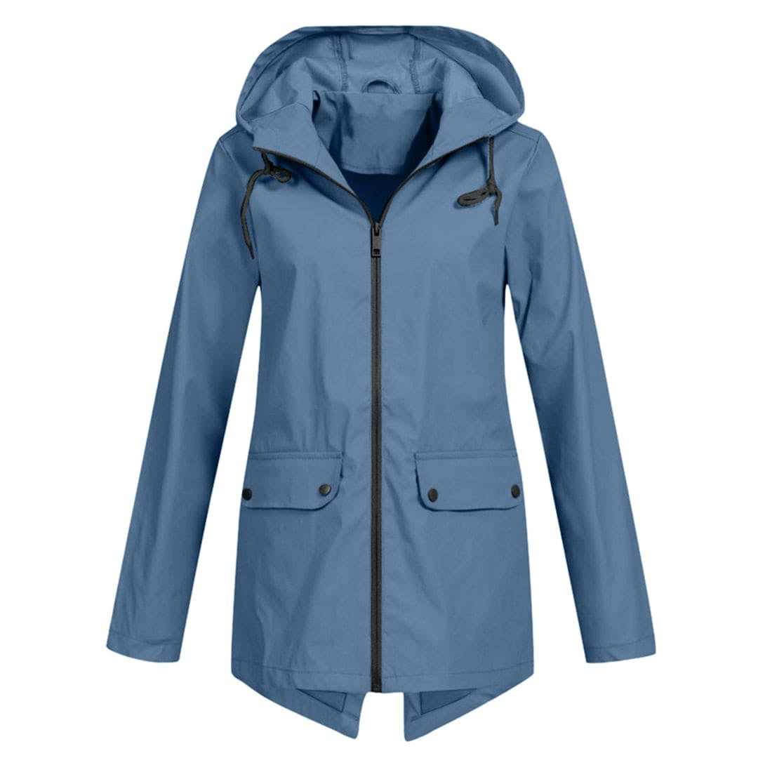 Josephine™ | Chubasquero impermeable con capucha y cremallera
