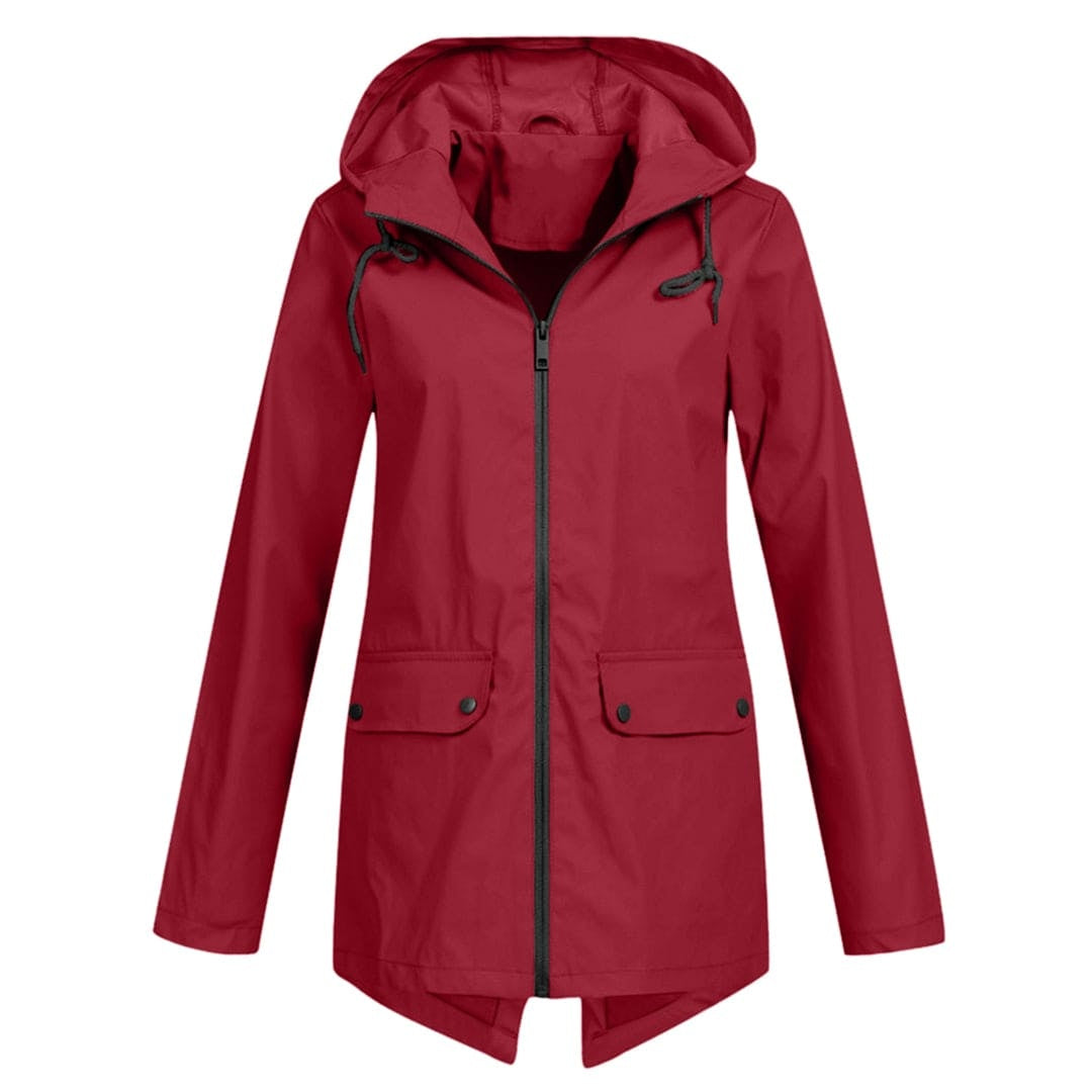 Josephine™ | Chubasquero impermeable con capucha y cremallera