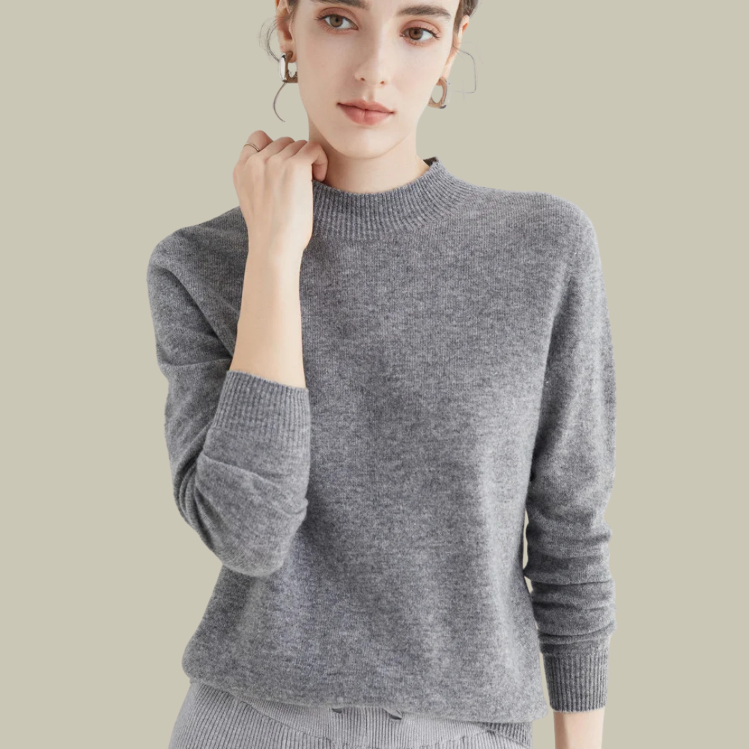 Daphne™ | Jersey de lana con cuello semialto
