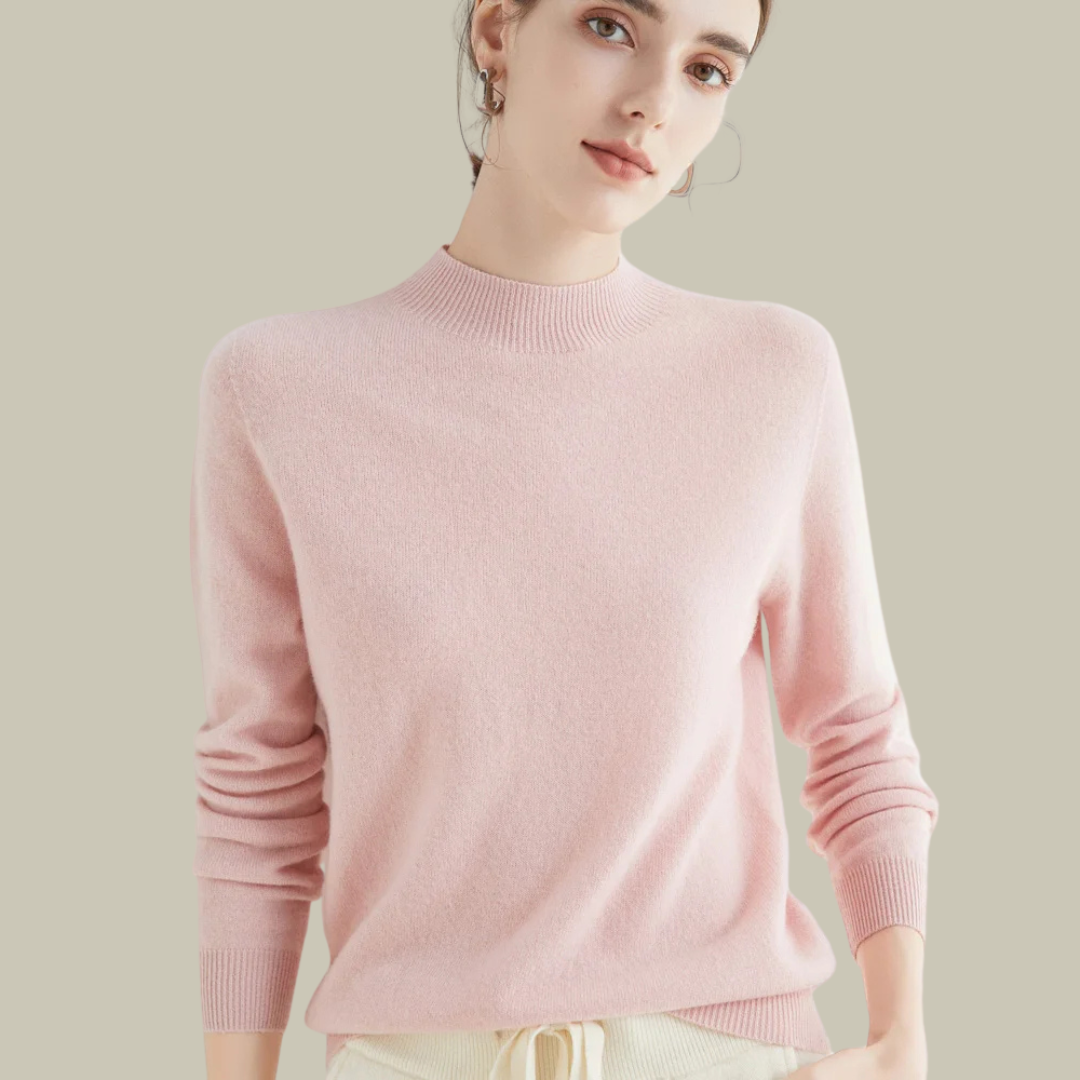 Daphne™ | Jersey de lana con cuello semialto