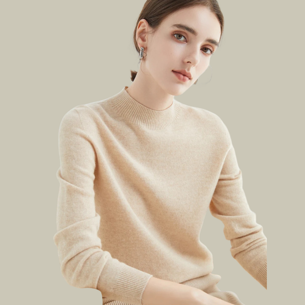 Daphne™ | Jersey de lana con cuello semialto