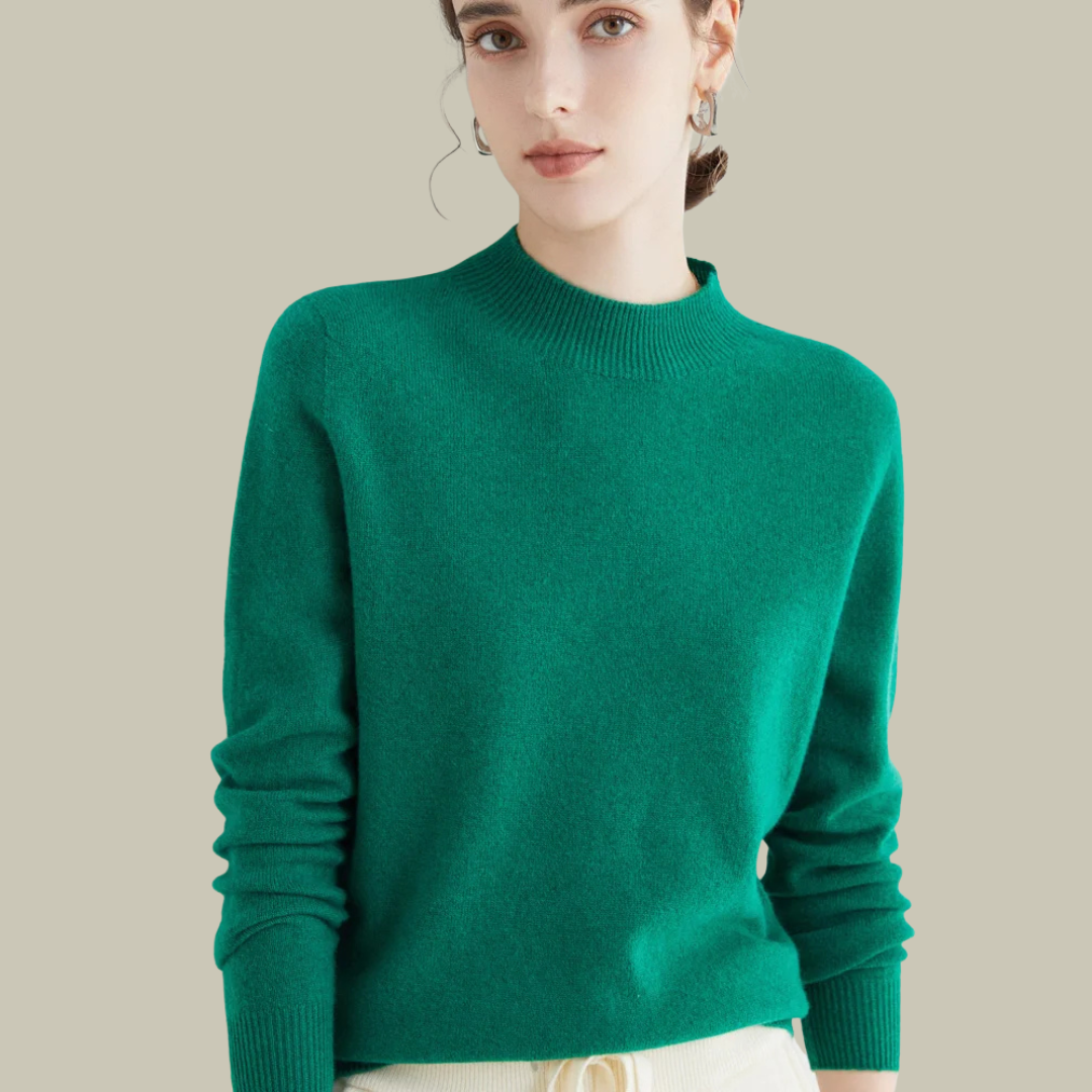 Daphne™ | Jersey de lana con cuello semialto