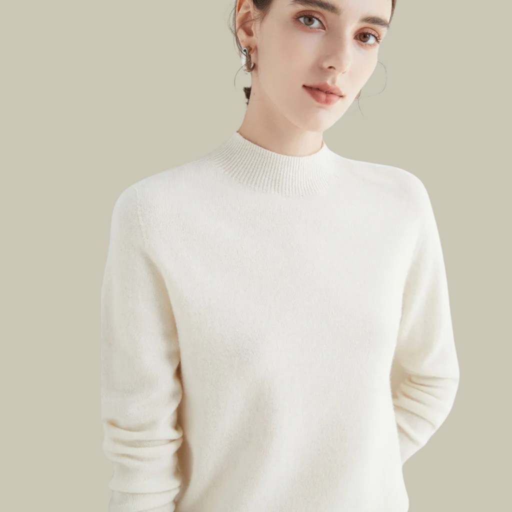 Daphne™ | Jersey de lana con cuello semialto