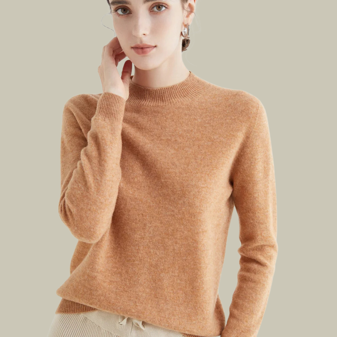 Daphne™ | Jersey de lana con cuello semialto