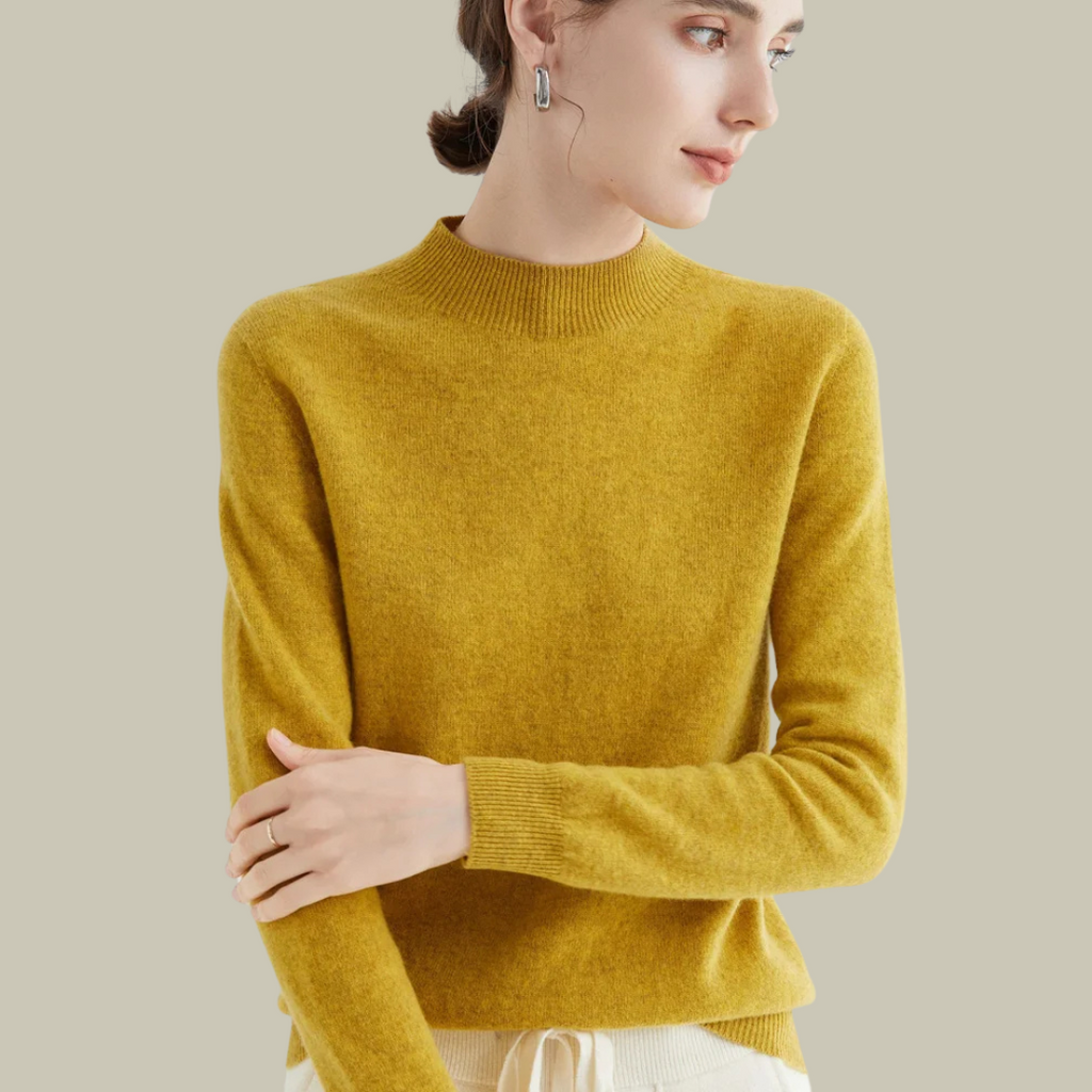 Daphne™ | Jersey de lana con cuello semialto