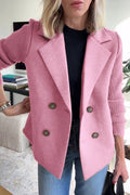 Mabel™ | Blazer cruzada con mangas de punto