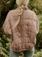 Elise™ | Bomber acolchada con cuello alzado y cremallera