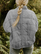 Elise™ | Bomber acolchada con cuello alzado y cremallera