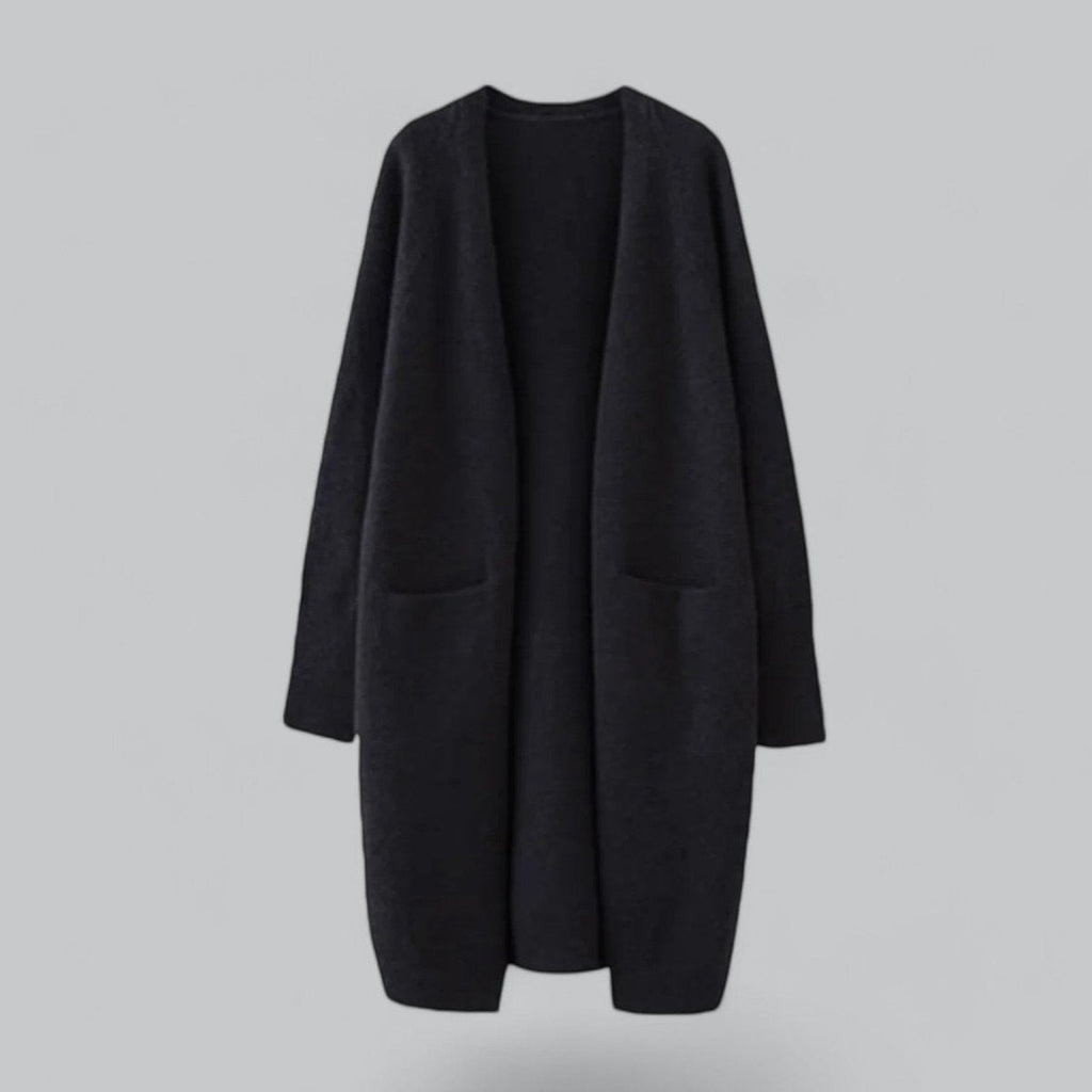 Abigail™ | Cárdigan largo de cachemir oversize abierto