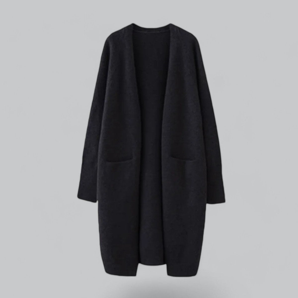 Abigail™ | Cárdigan largo de cachemir oversize abierto