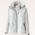 Lila™ | Cortavientos estampado con capucha y cremallera