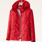 Lila™ | Cortavientos estampado con capucha y cremallera