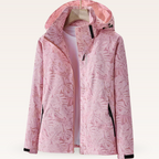 Lila™ | Cortavientos estampado con capucha y cremallera