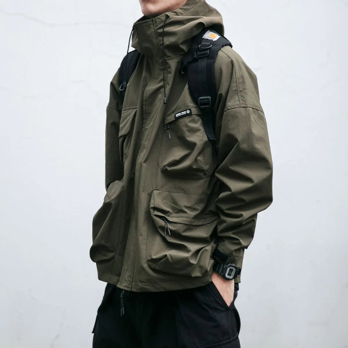Brandon™ | Chubasquero impermeable de hombre con capucha y bolsillos