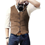 Damian™ | Chaleco vaquero con botones y escote en V