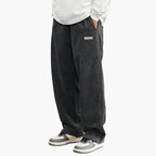 Jason™ | Pantalón de pana de pierna ancha con cintura elástica